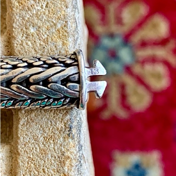 Substantial Silver Bali Bracelet - Picture 3 of 6